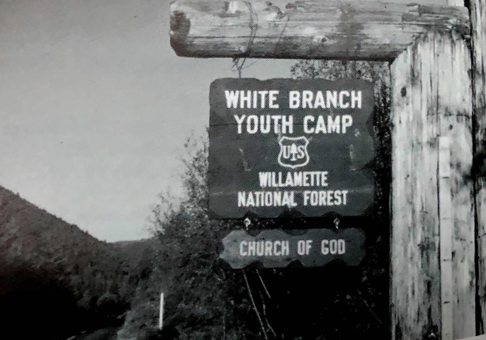 White Branch Sign